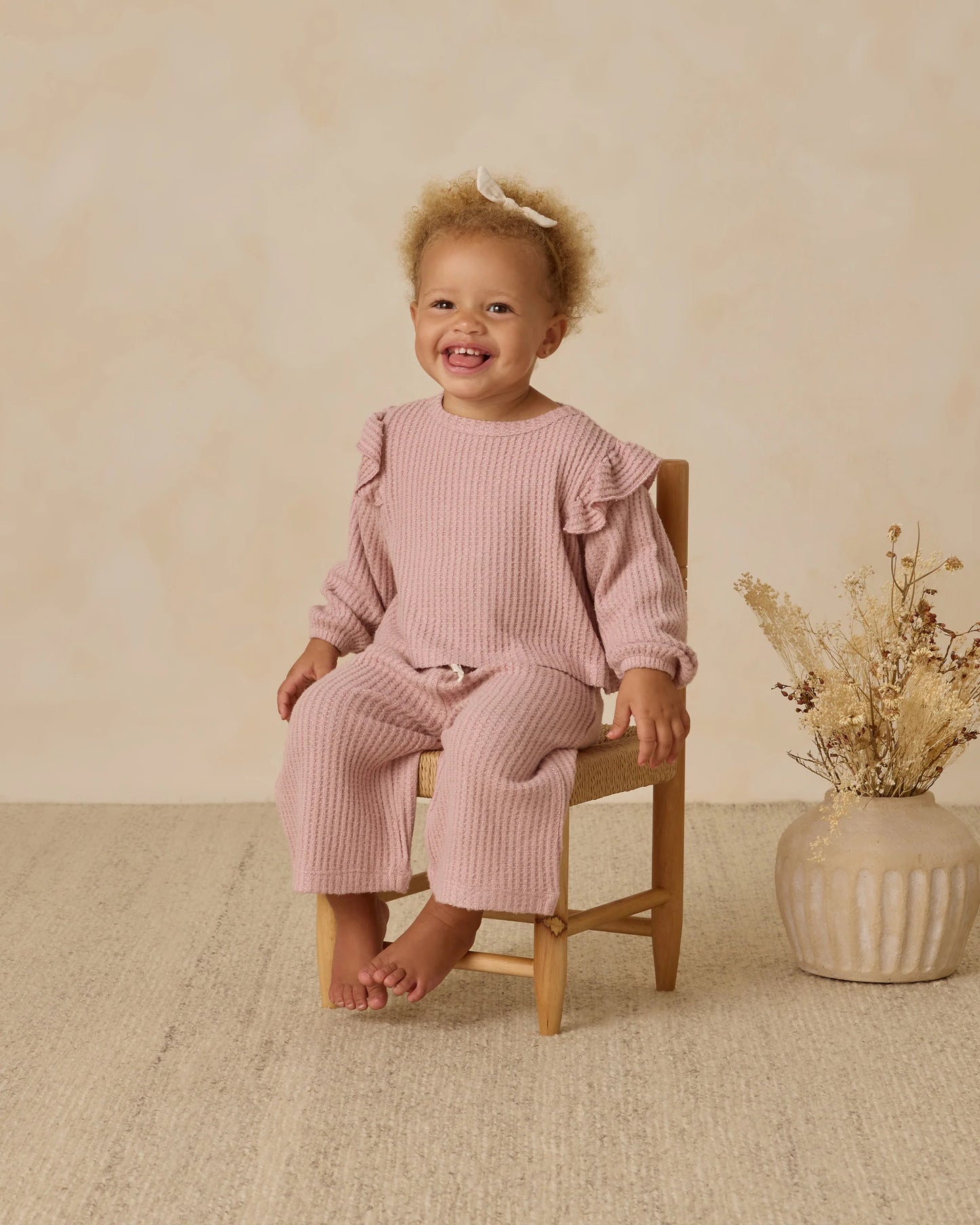 QM Ruffle Cozy Set- Rose