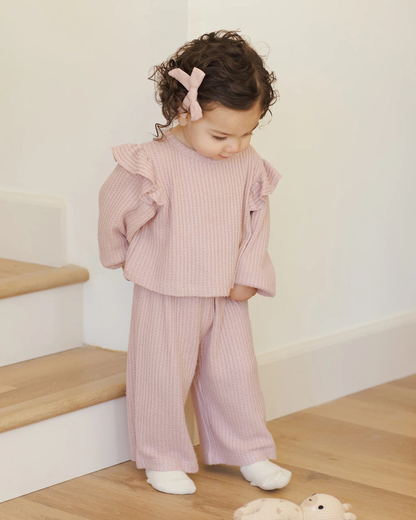 QM Ruffle Cozy Set- Rose
