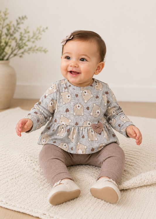 Bear Knit Legging Set. 2781