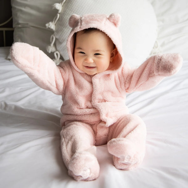 Minky Footie - Pink