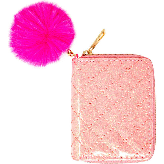 Sparkle Quilted Wallet - Bubblegum