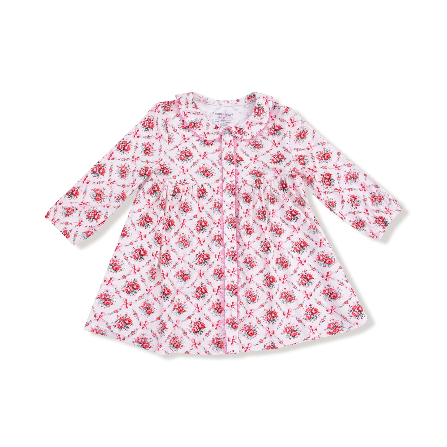 AD Jill Dress- Rose Bow Lattice