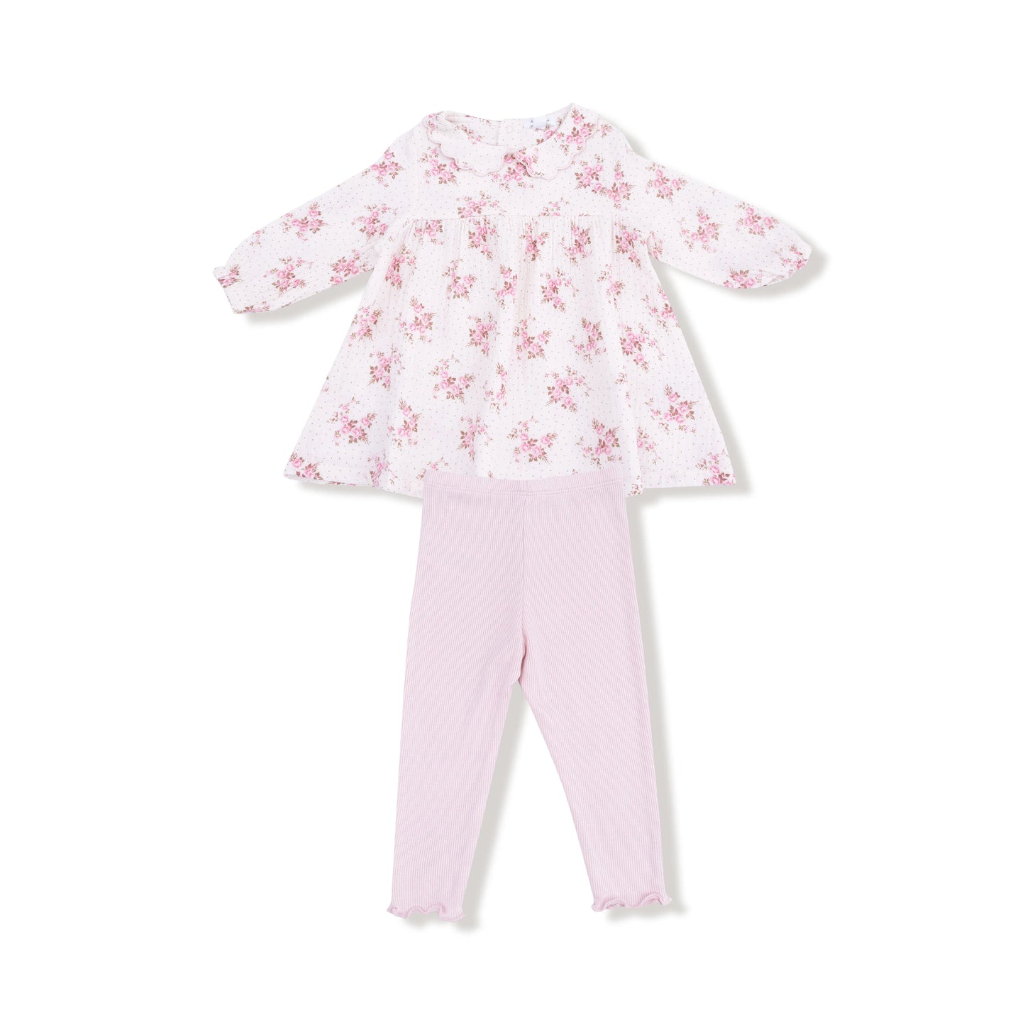 AD Dress & Legging- Belle Rosette Dot
