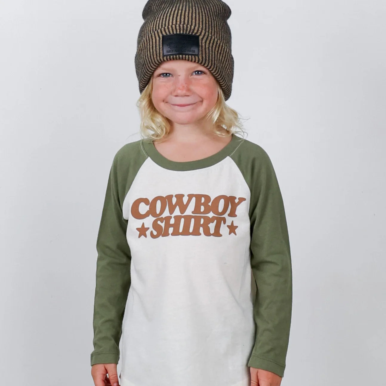 Raglan Tee - Cowboy Nat/Pine