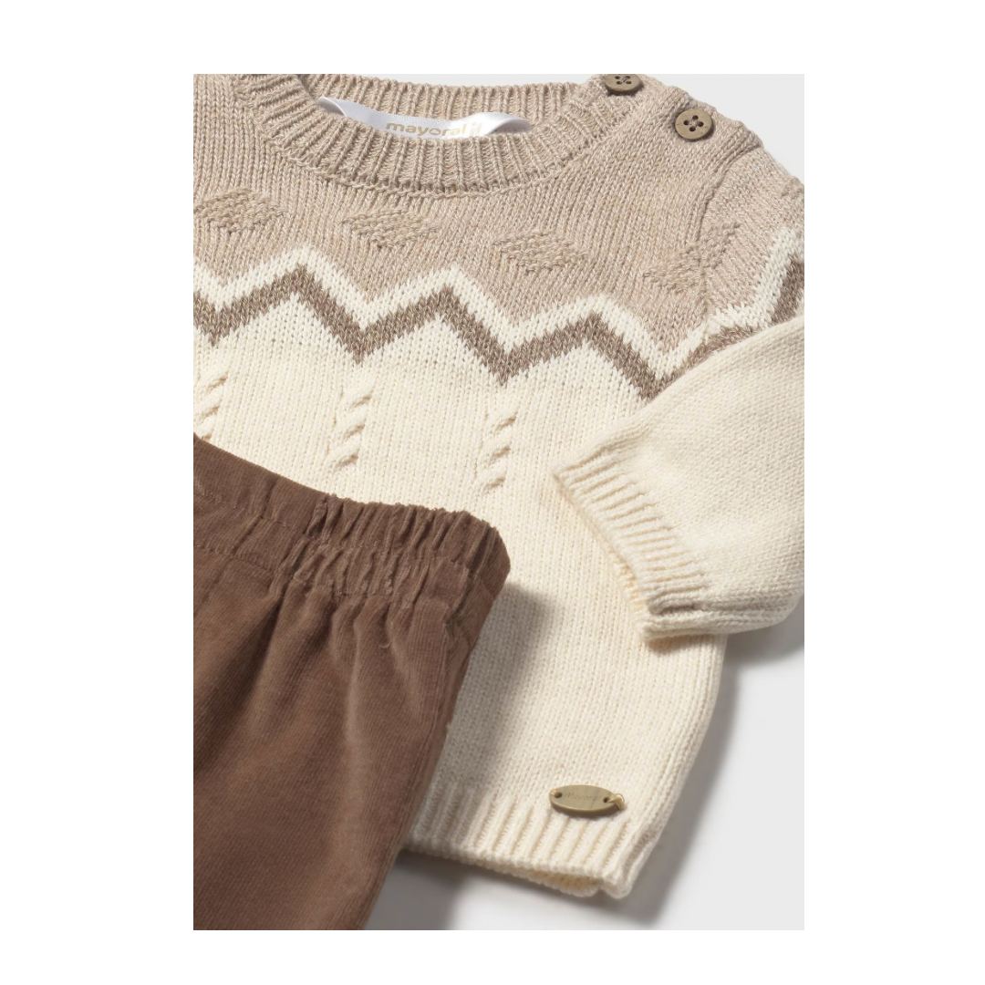 Trouser & Sweater Set - Brown
