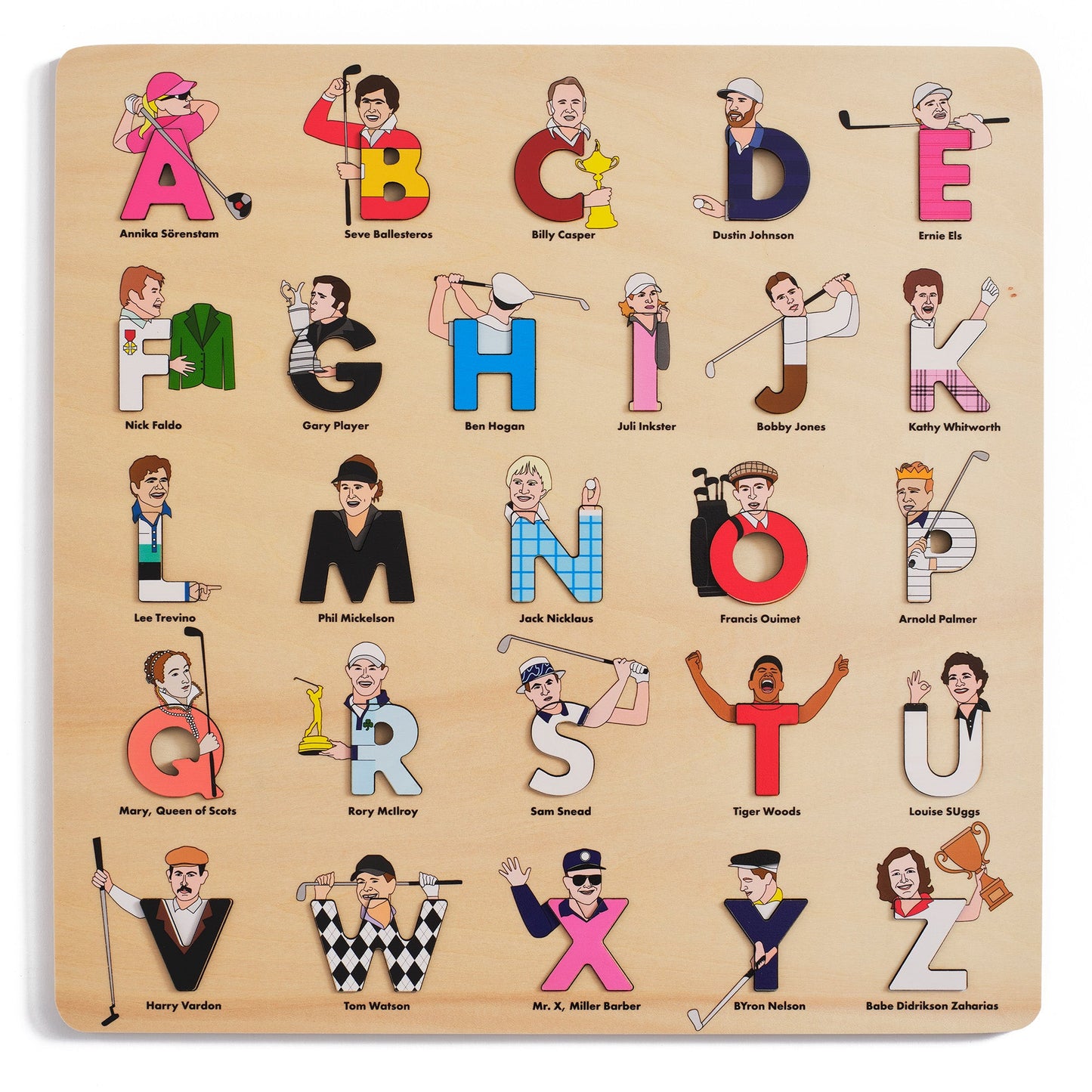 Alphabet Puzzle- Golf