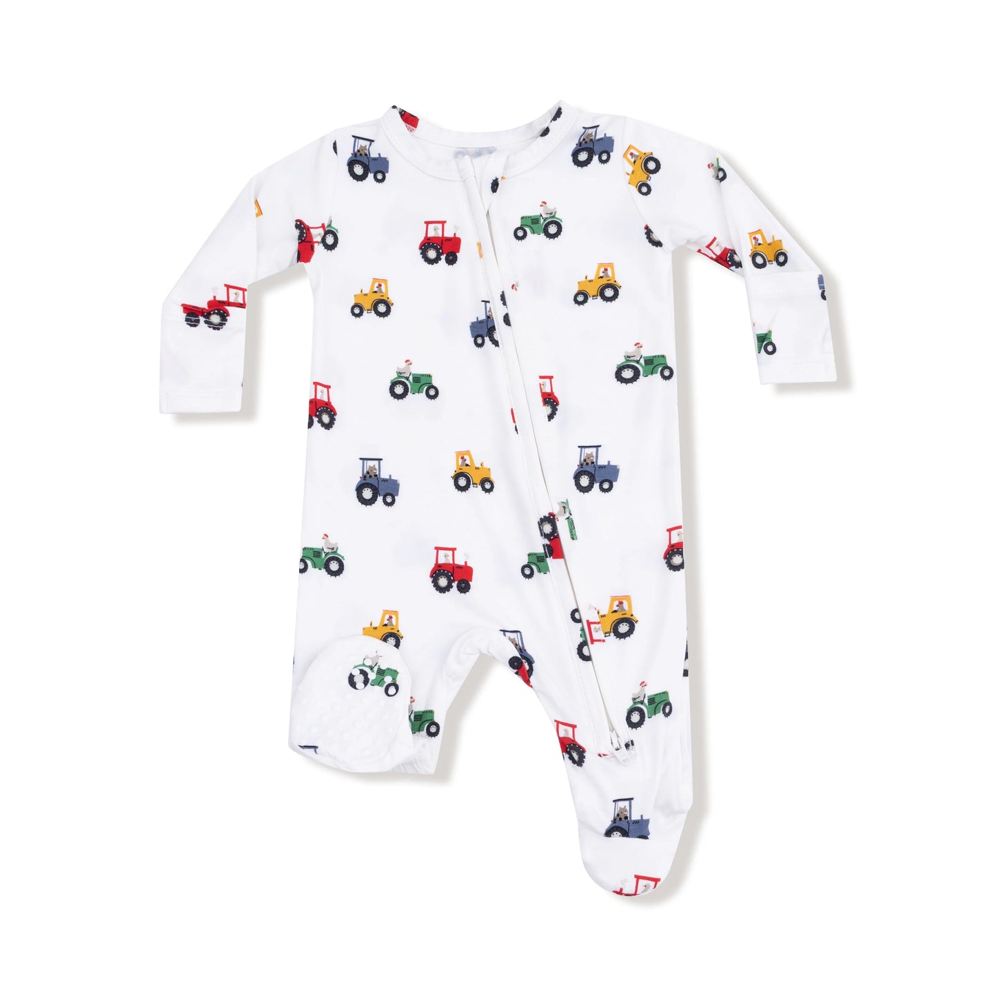 AD Zip Footie - Mini Tractors