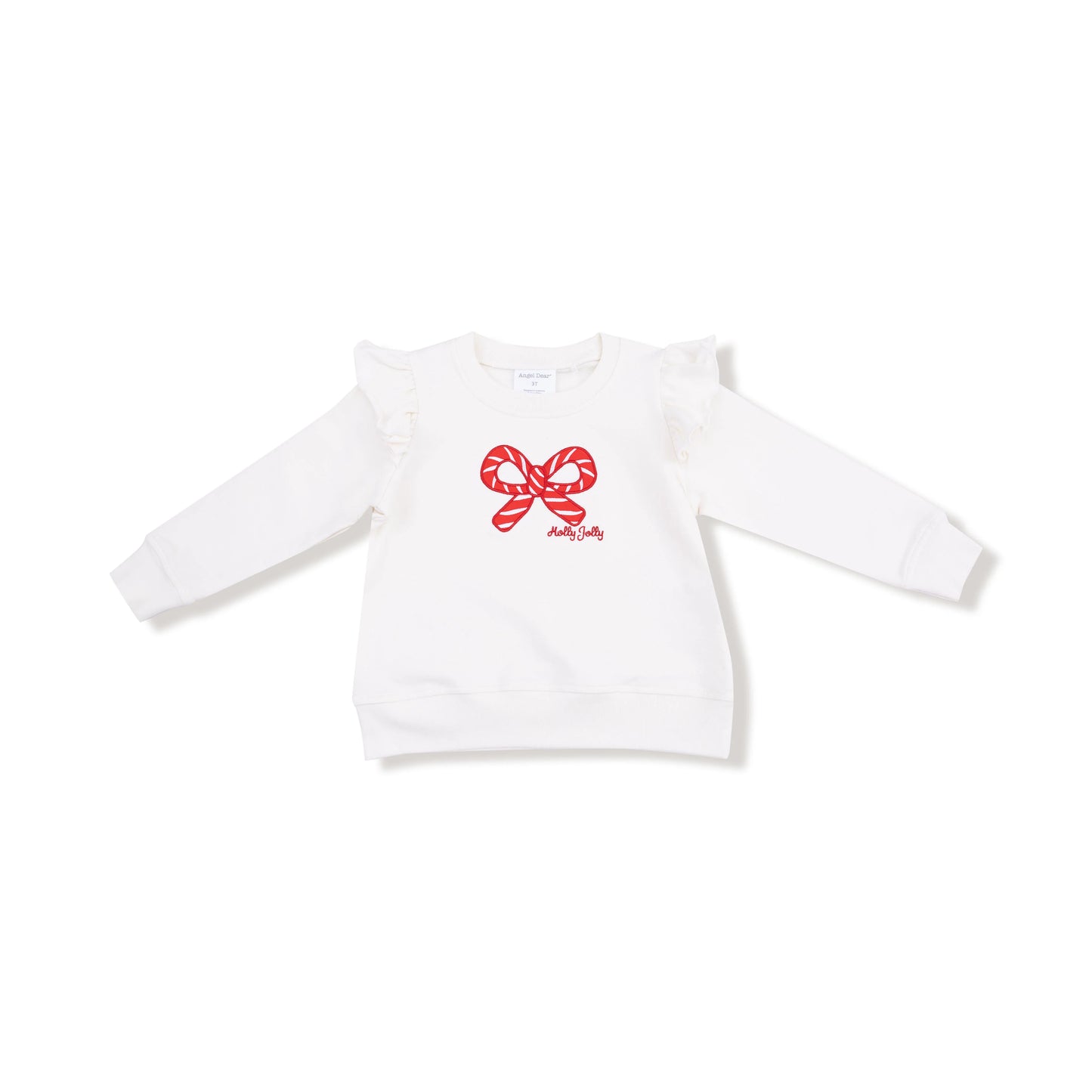 Candy Canes Ruffle Sweatshirt