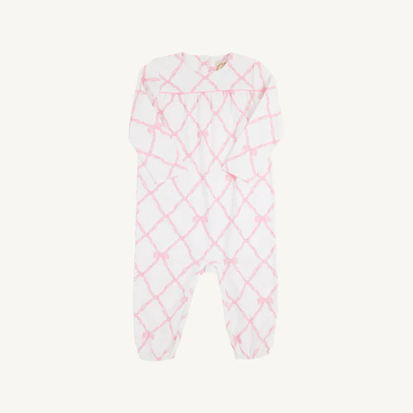 Penny Playsuit- Pink Belle Bow