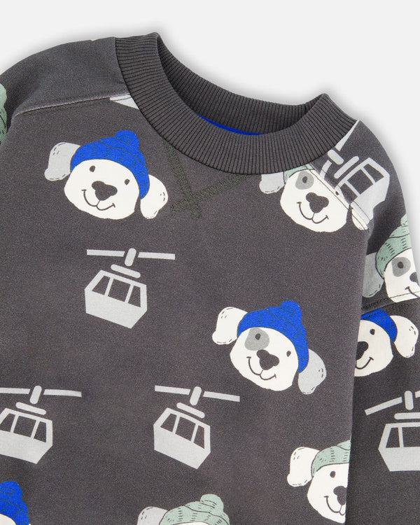 Dogs w/Beanie- Sweatshirt