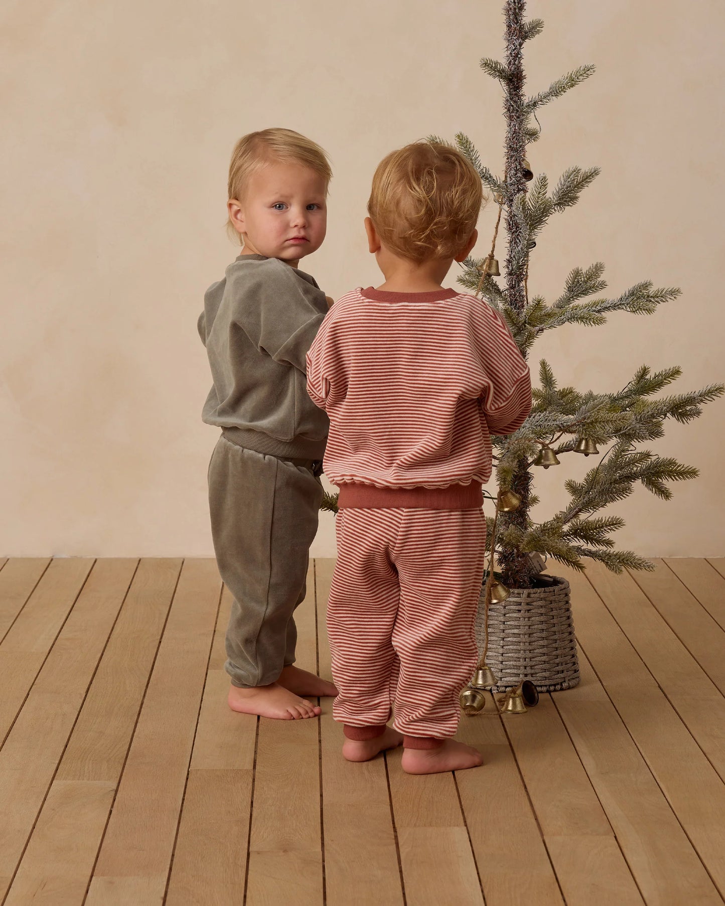 QM Velour Set- Candy Stripe