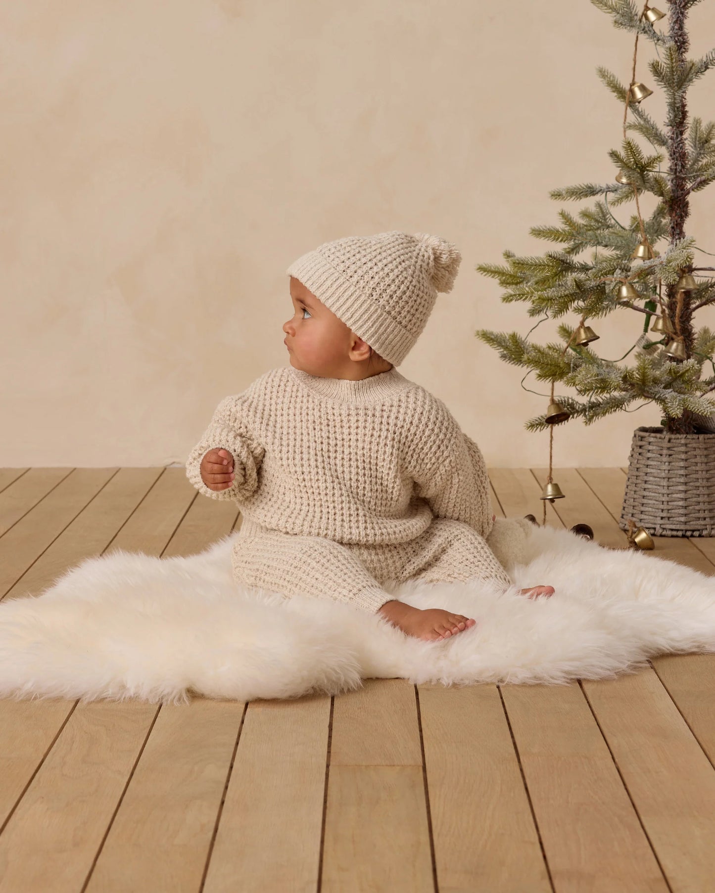 Chunky Knit Sweater Set- Natural