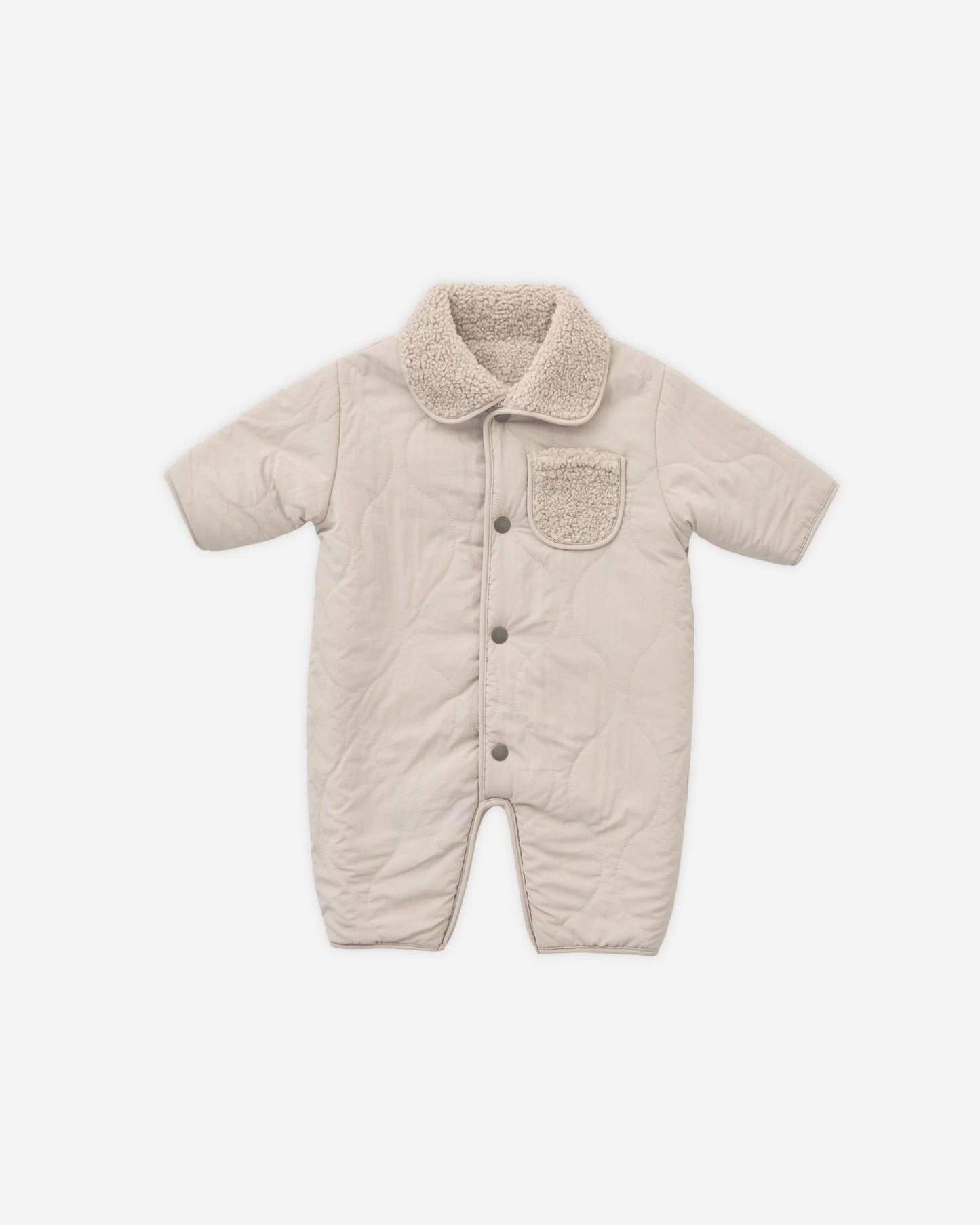 Reversible Shearling Jumpsuit- Oat