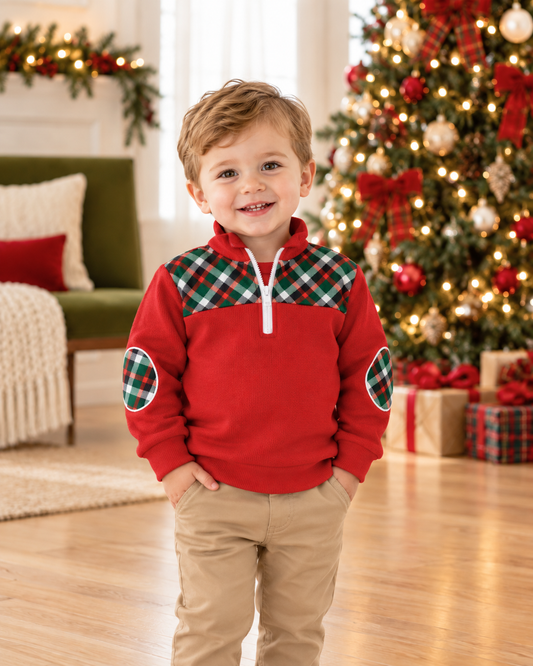 Pullover- Christmas Plaid