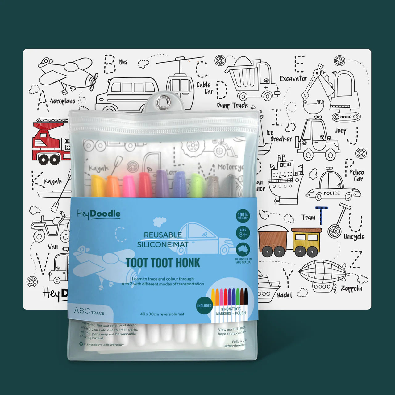 Doodle Mat - Toot Toot Honk