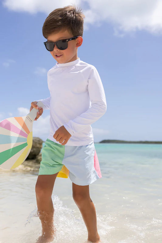 Colorblock Swim-Green/Blue/Yellow/Pink