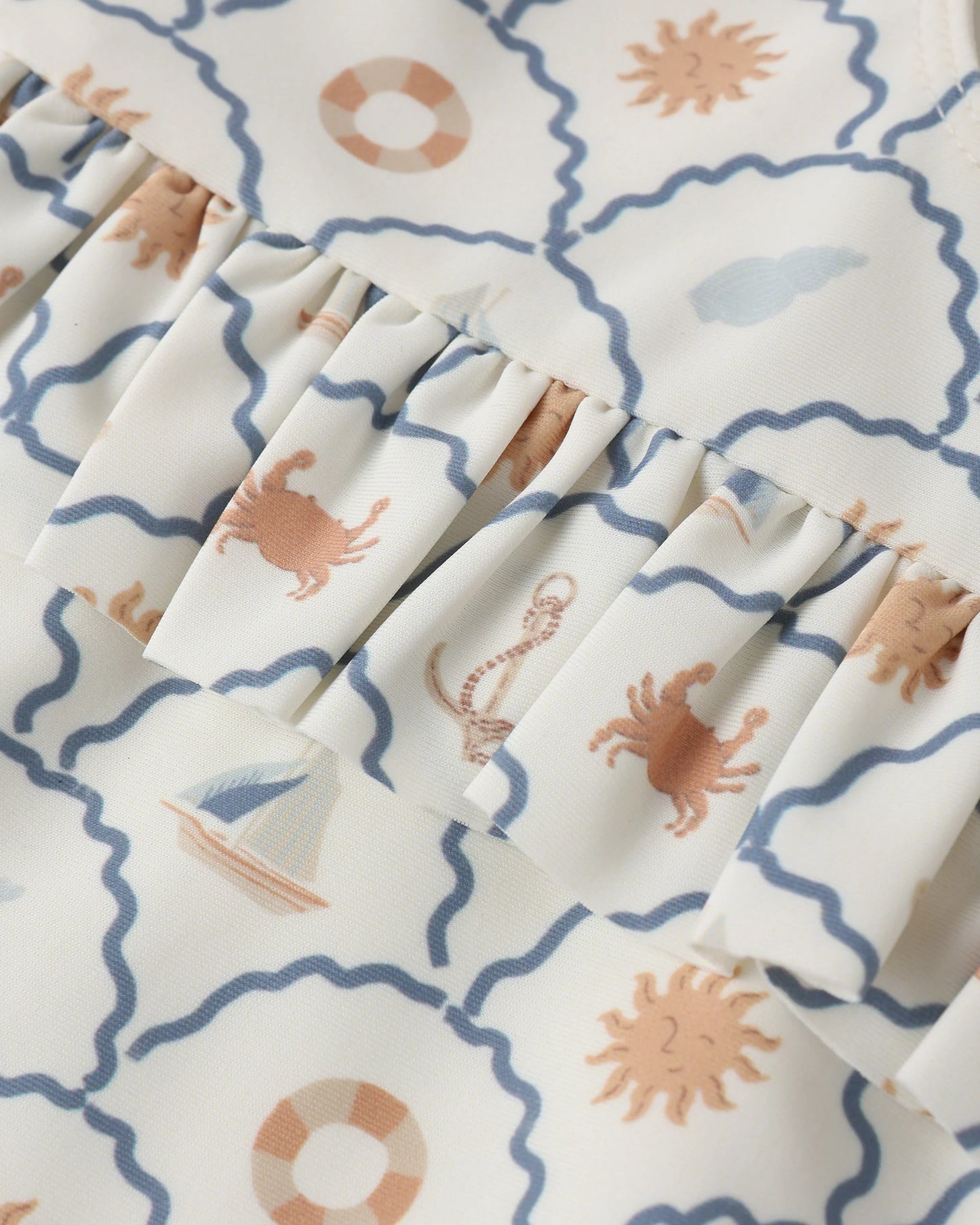 Skirted One Piece- Nautical