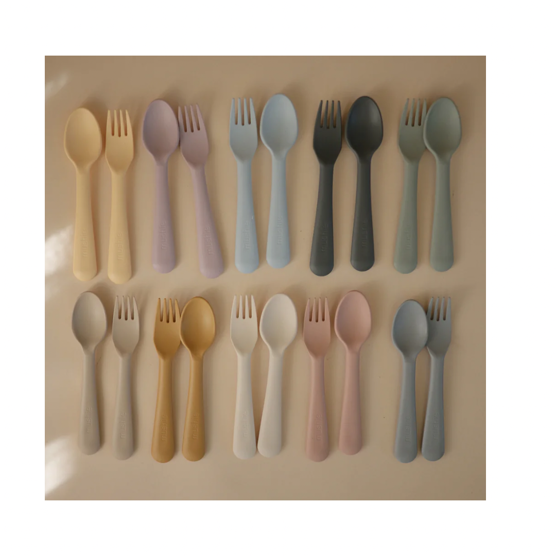 Mushie Fork & Spoon Set