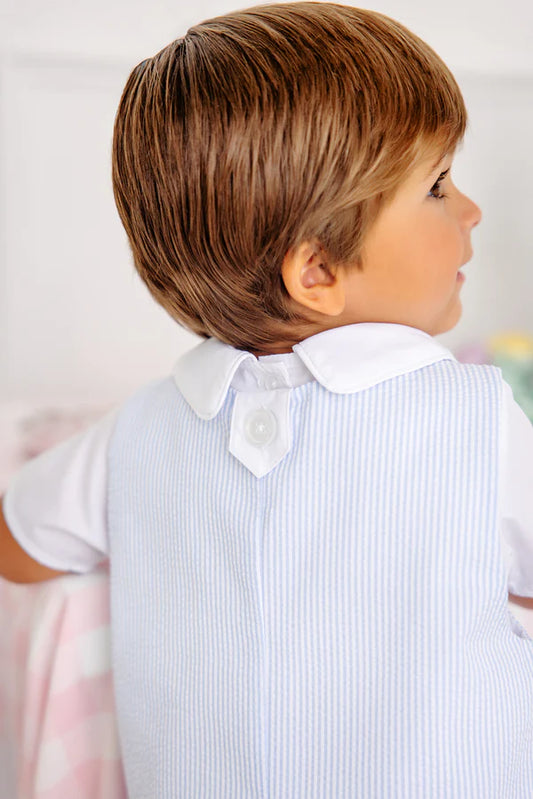 Prescott Jon Jon-Blue Seersucker/White