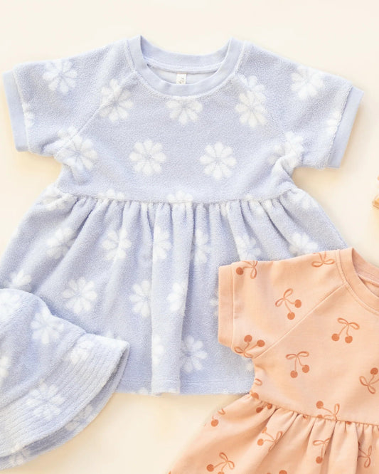 Raglan Dress- Periwinkle Daisy