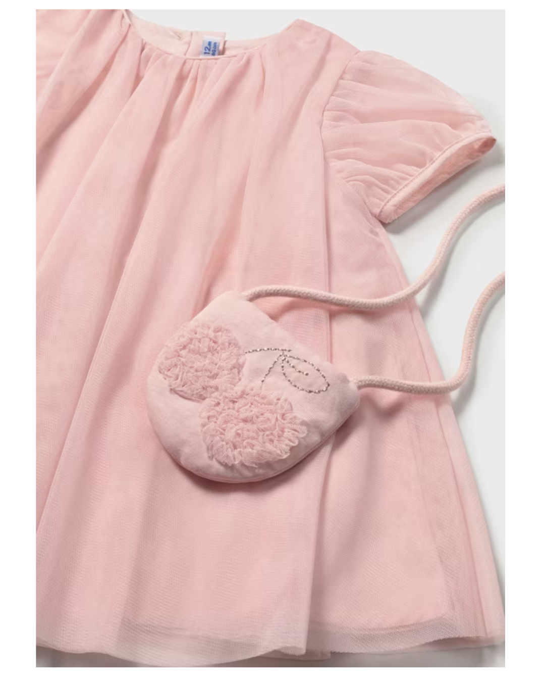 Tulle Dress w/Bag- Peony