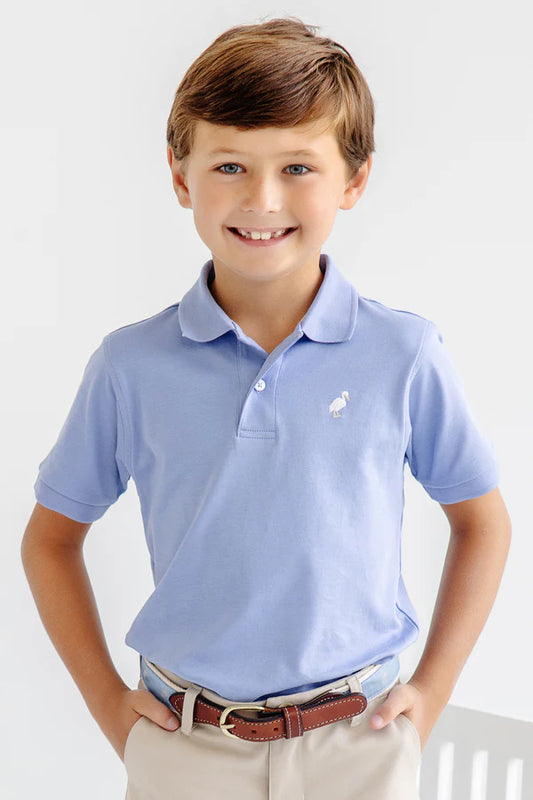 Prim & Proper Polo- Periwinkle