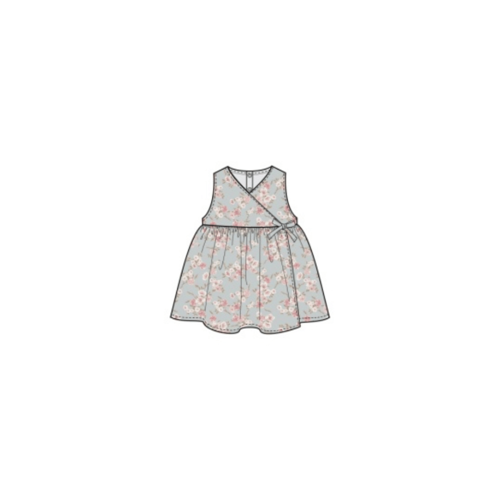 AD Kimono Dress - Pink Phlox