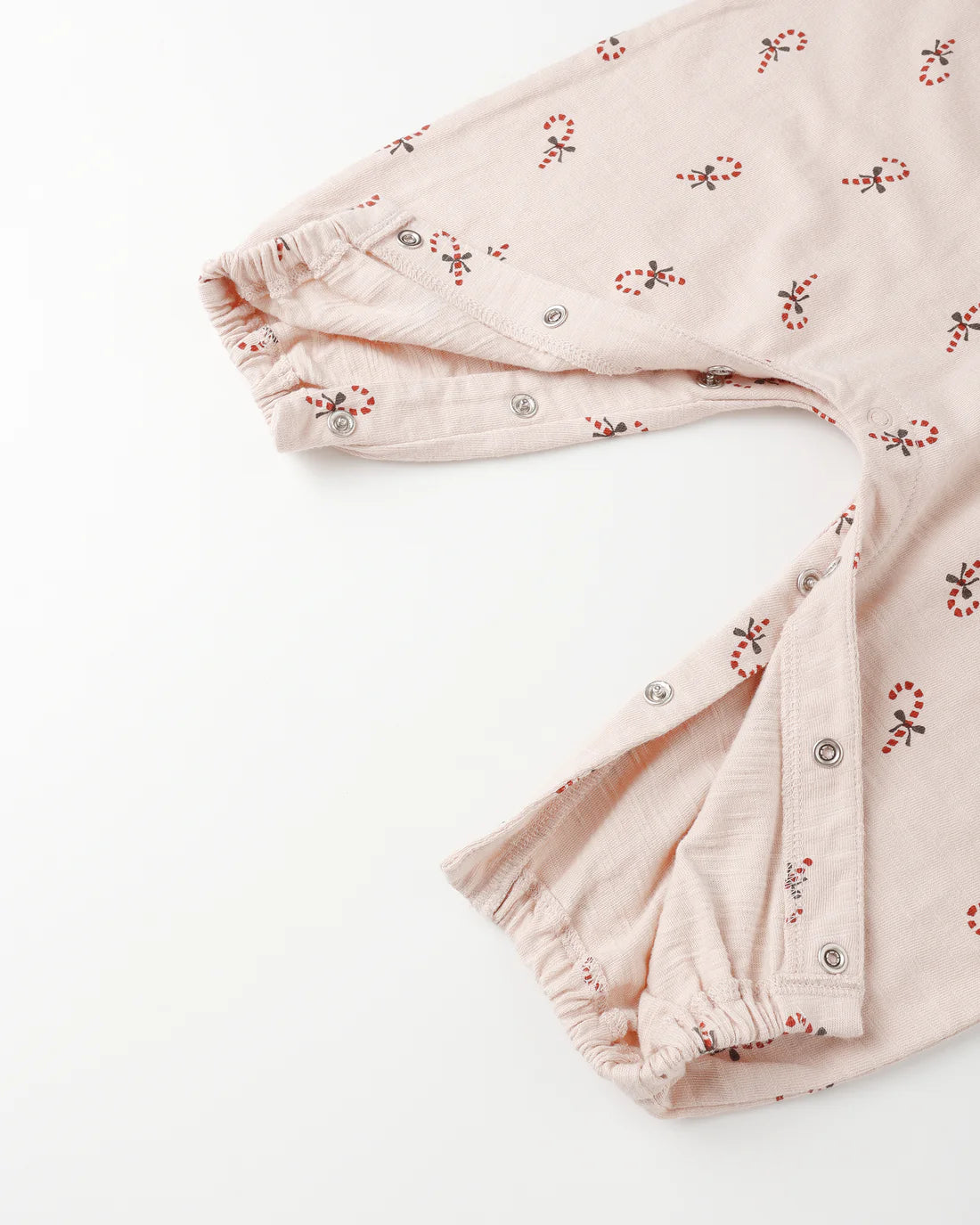 Henley Jumpsuit- Petal Candy Canes