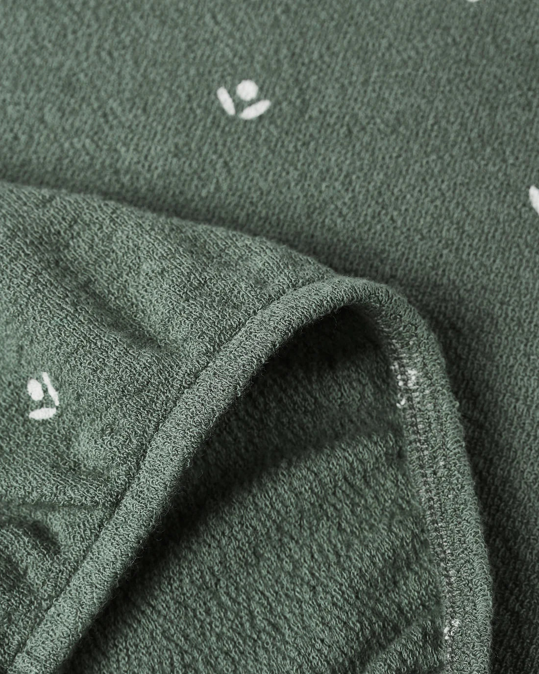 Spongey Knit Set- Evergreen Ditsy
