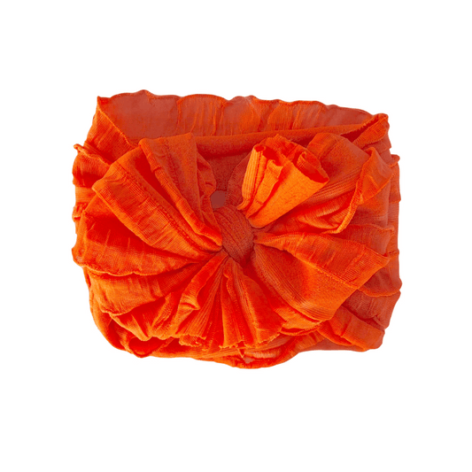 RR Ruffle Headband - Orange