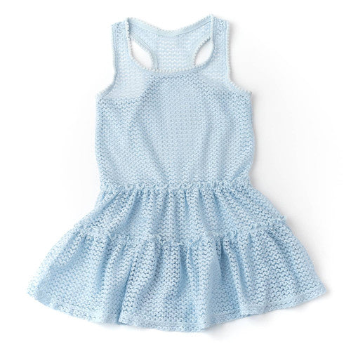 Crochet Tank Dress- Blue