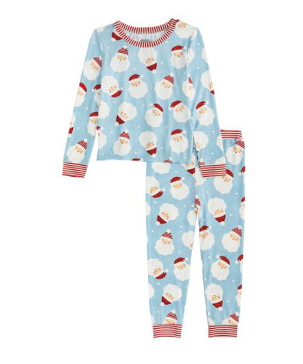 Blue Santa Glow in Dark PJ