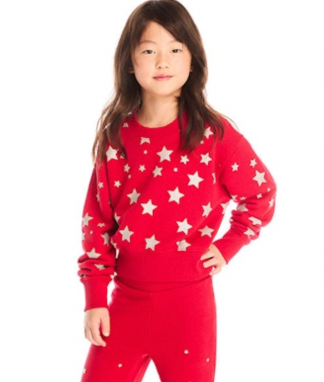 Starry Night Pullover - Red