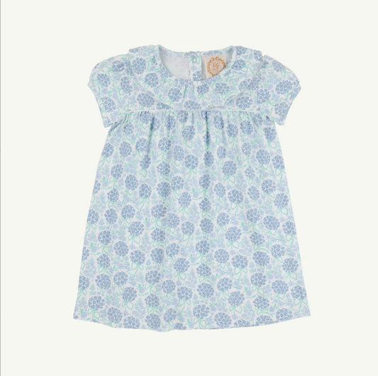 Ramona Ruffle Dress- Hydrangeas