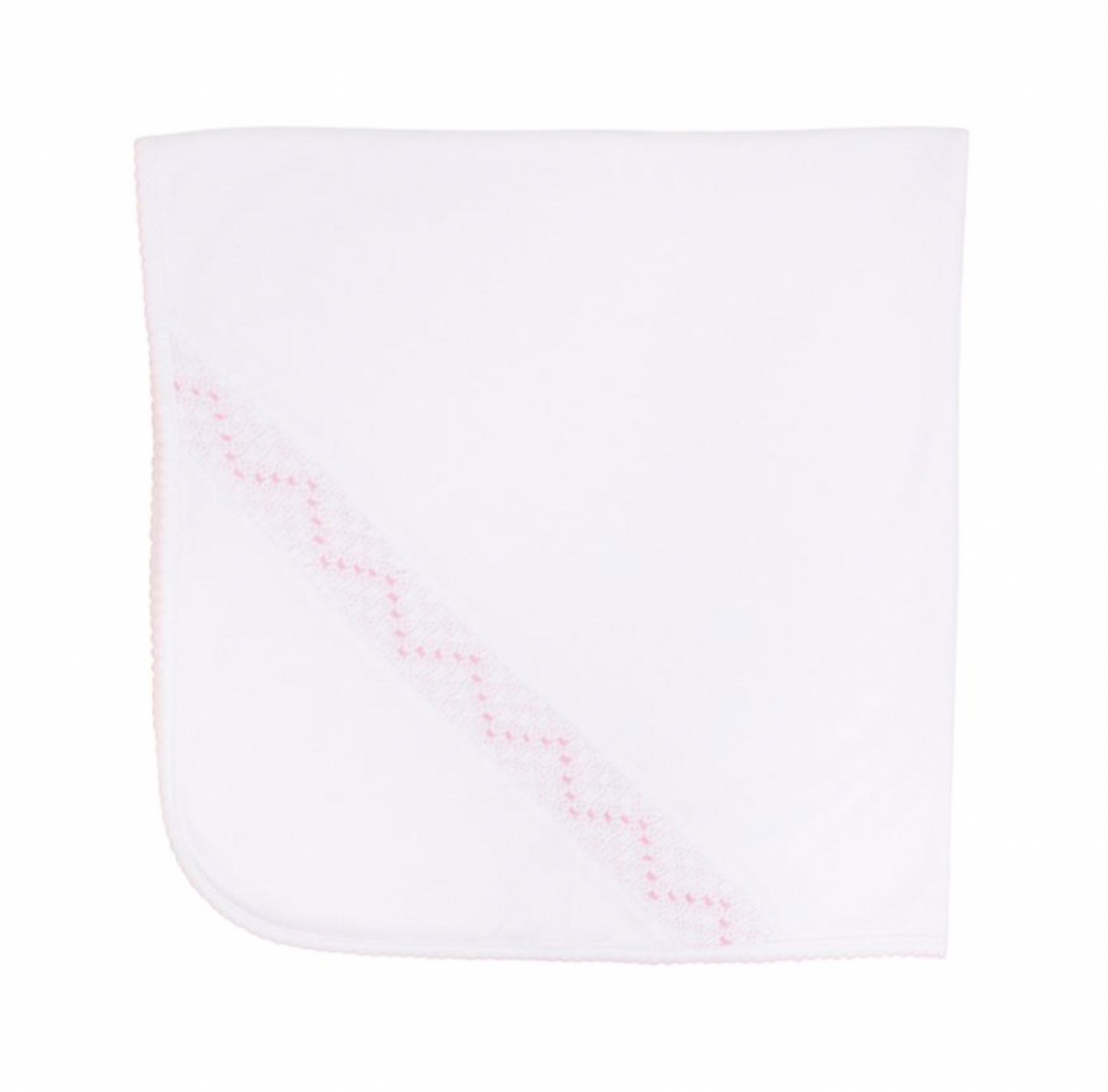 Sweetly Smocked Blessing Blanket - Pink