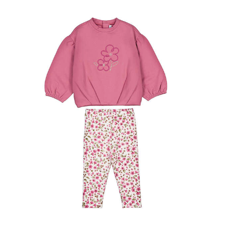 Flower Pullover & Legging Set- Sweet Pink 2783