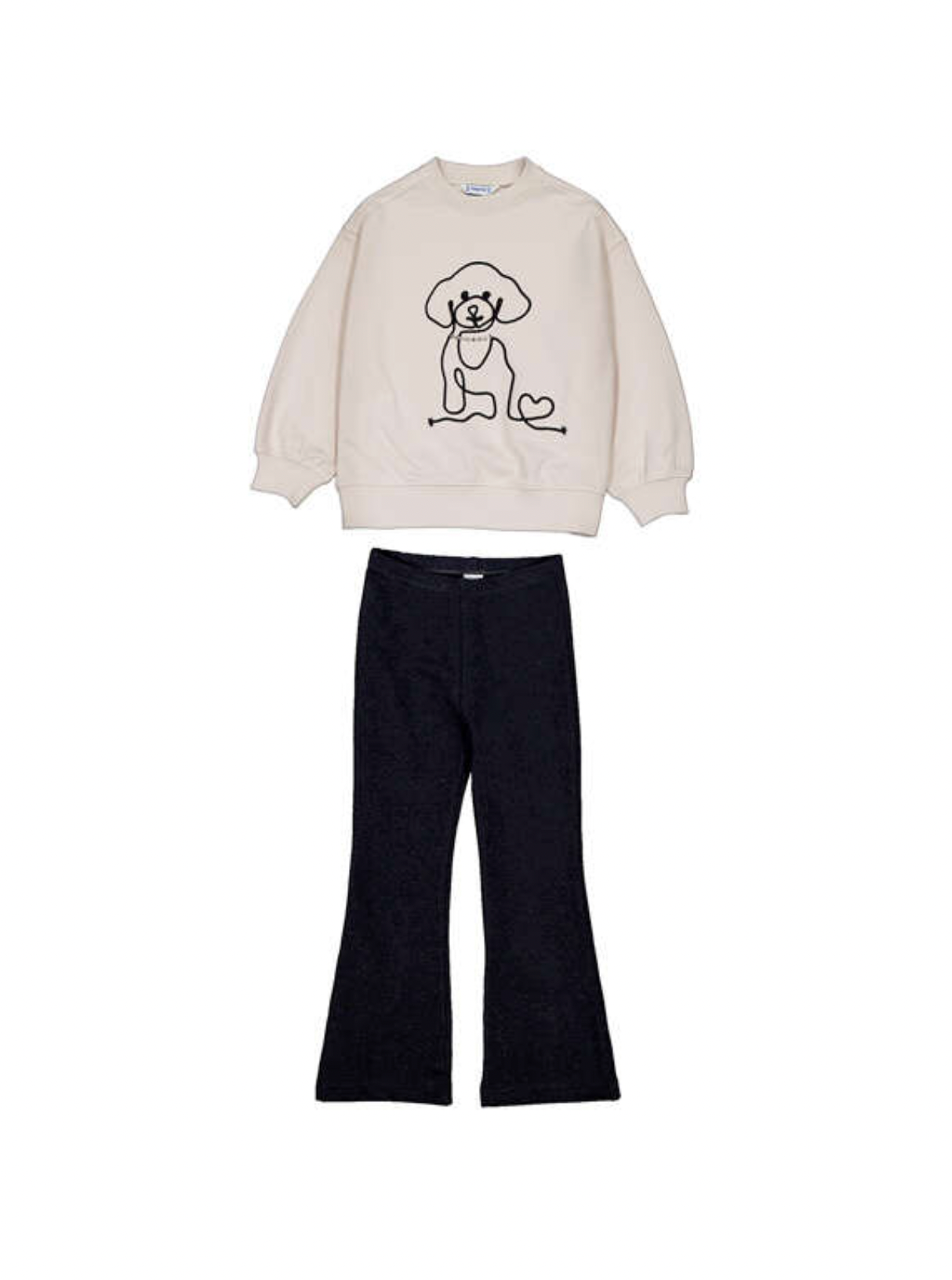Dog Sweat Set- Black