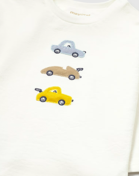 Car Embroidered LS Tee 2005