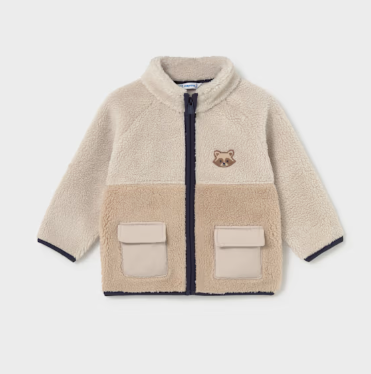 Natural Sherpa Jacket- Raccoon 2429
