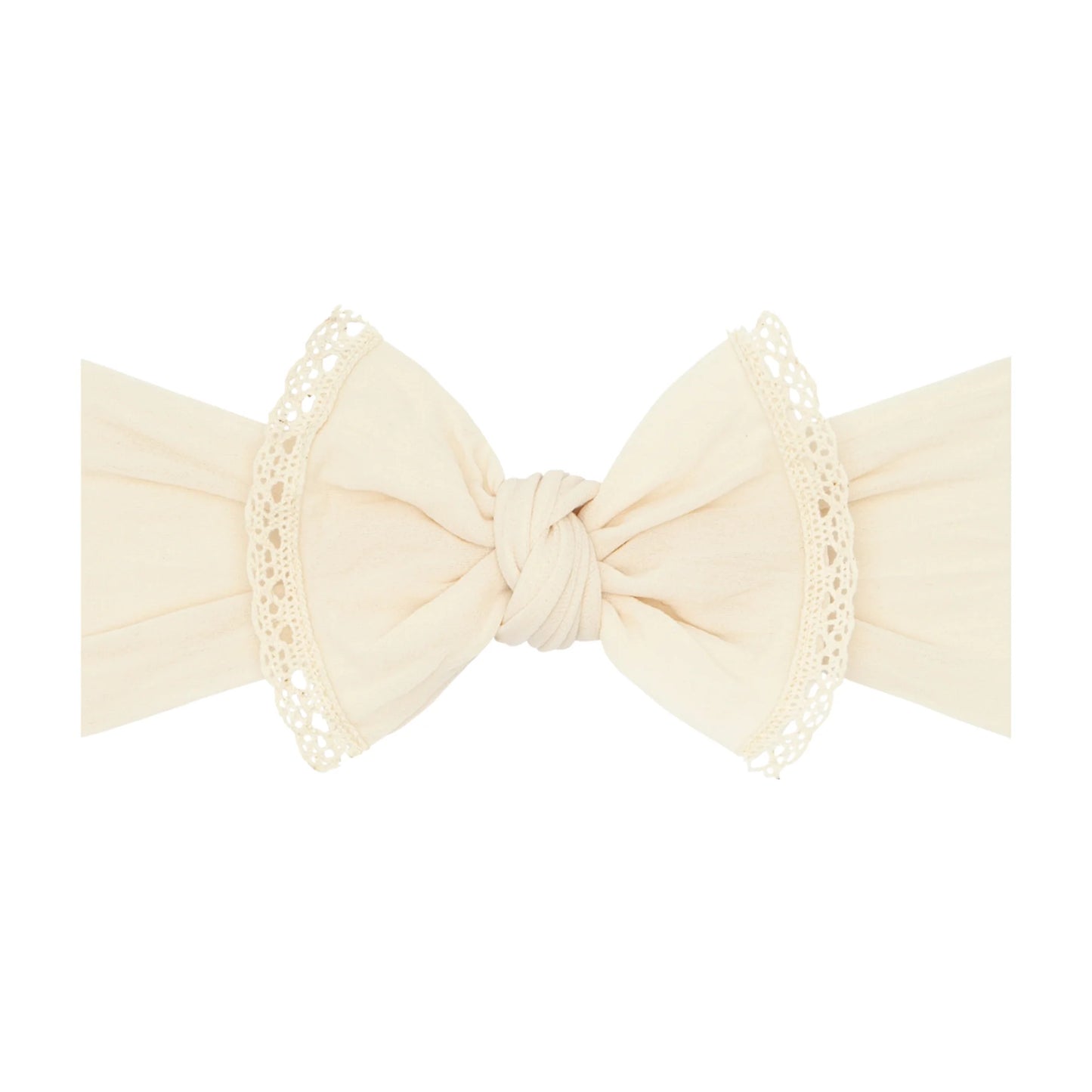 Trimmed Knot HB - Oatmeal Lace
