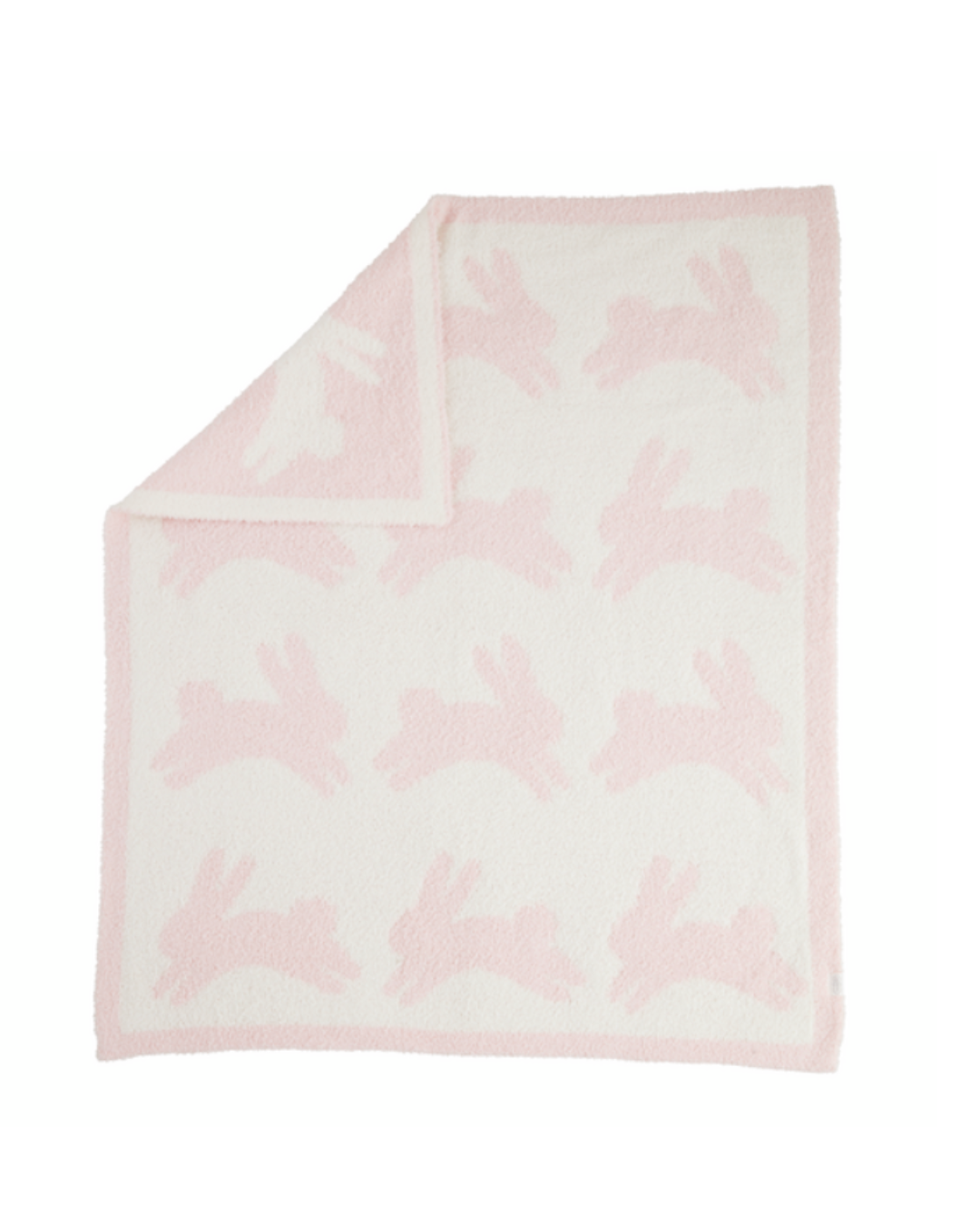 Pink Bunny Chenille Blanket