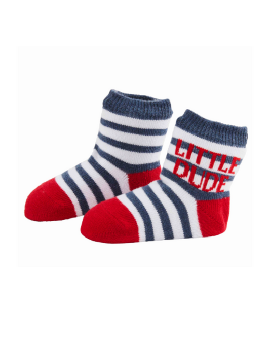 Little Dude Striped Socks