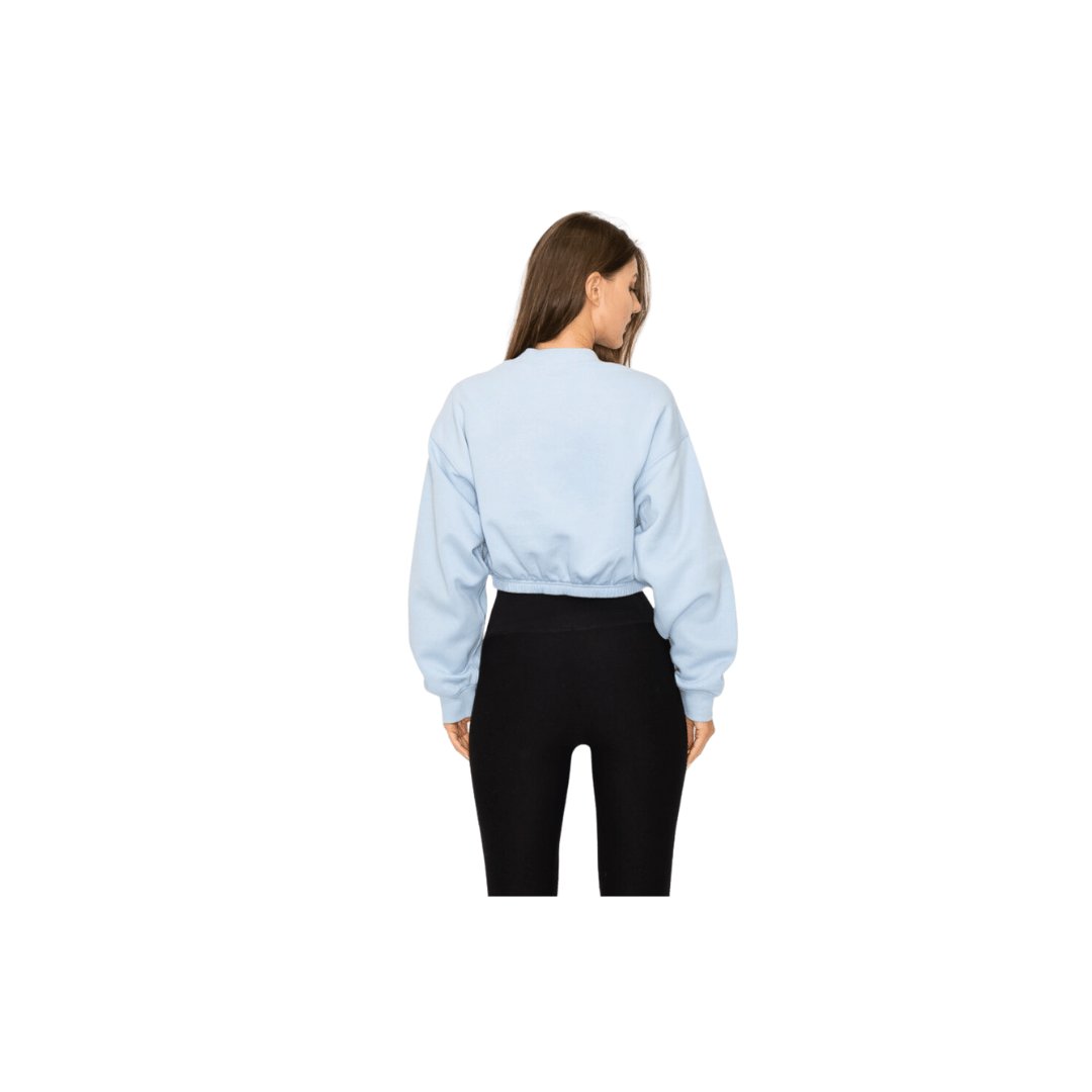 Cropped Sweatshirt - Baby Blue