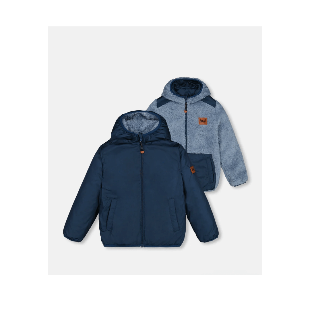 Reversible Jacket- Majolica Blue