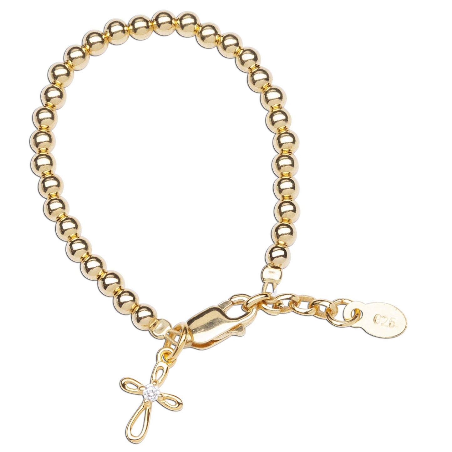 Lenox 14K Gold-Plated Cross Bracelet
