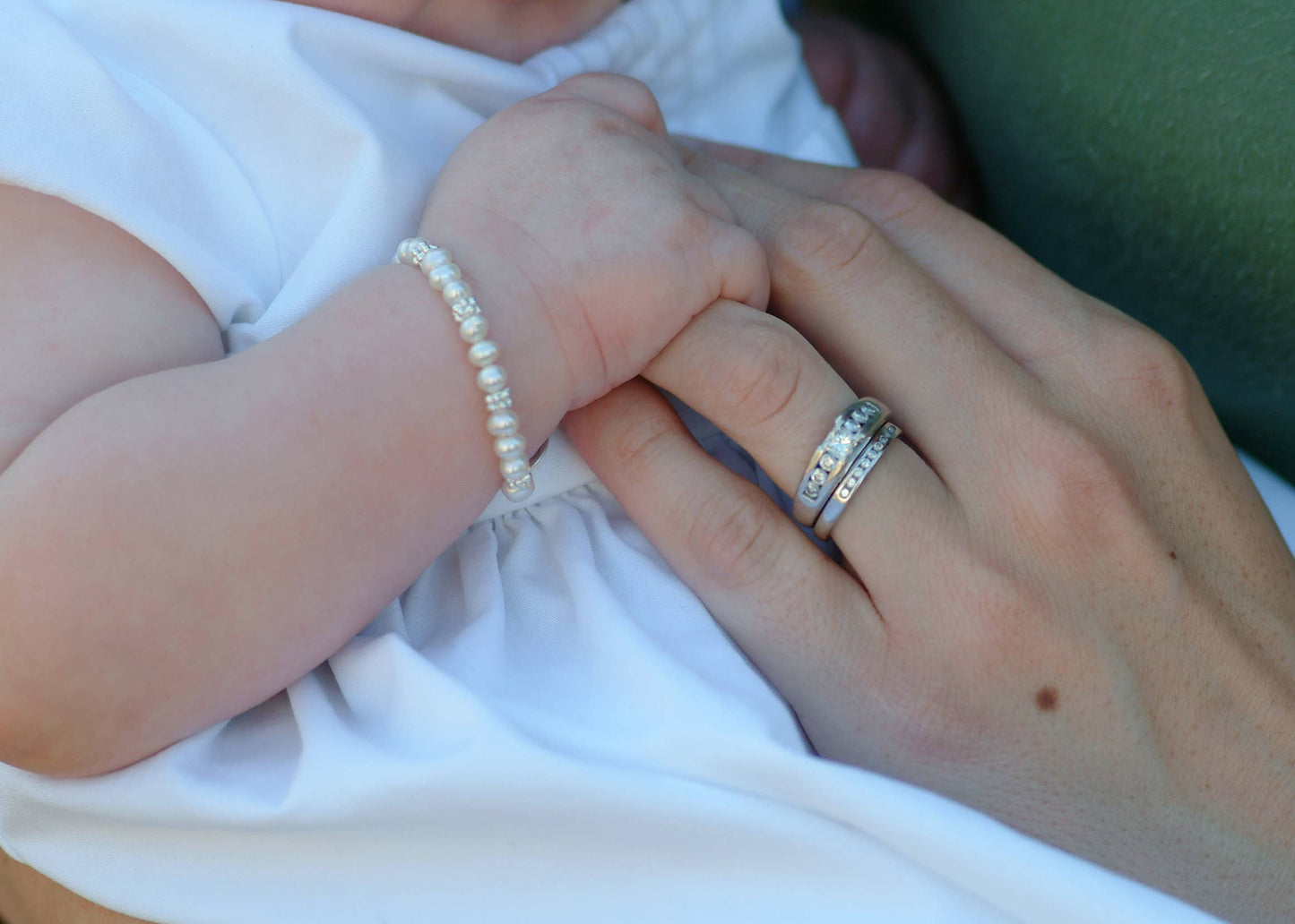 Sterling Silver Pearl Bracelet
