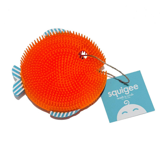 Fish Scrub Baby Bath - Orange