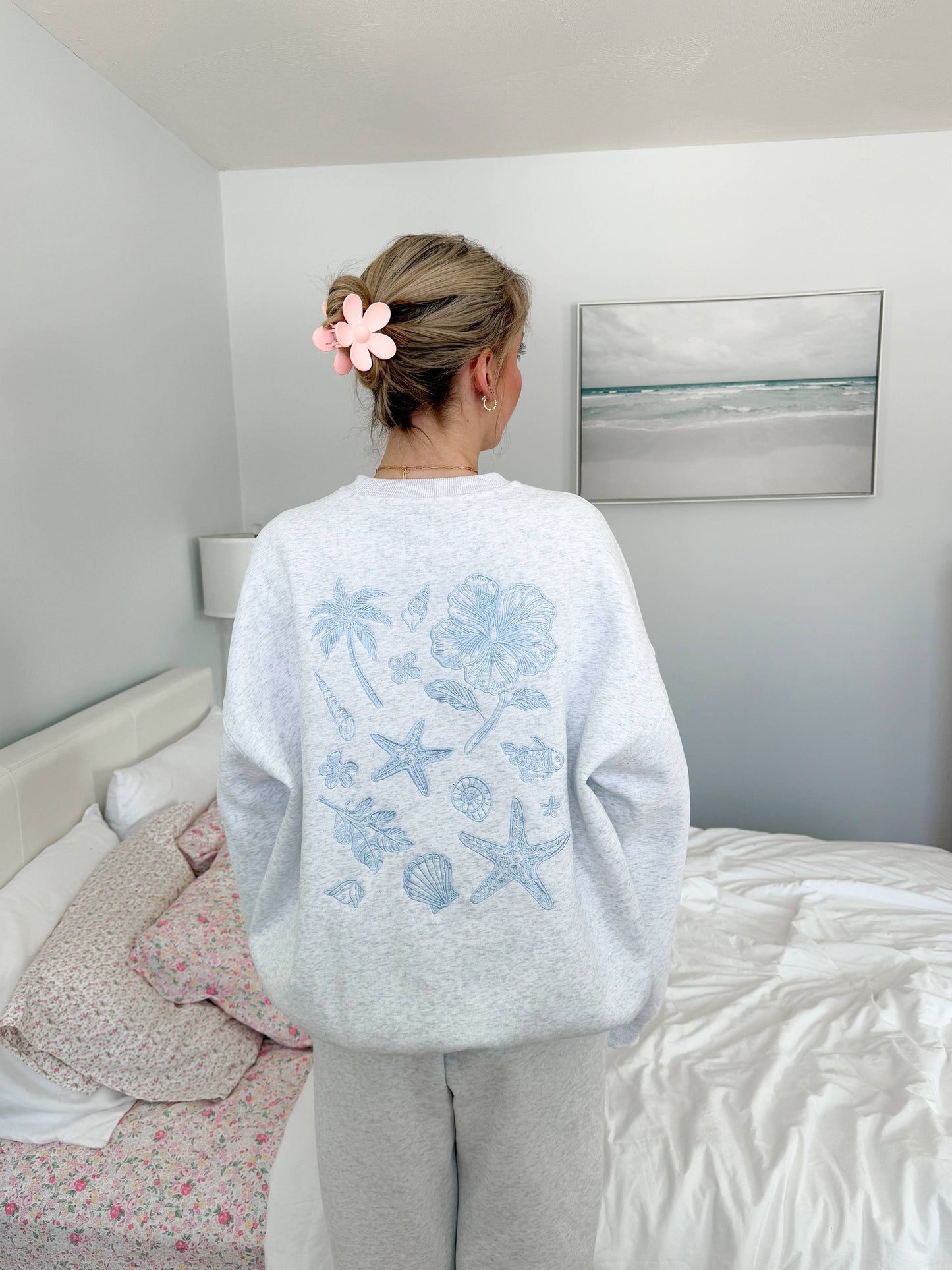 Tropical Embroider Sweatshirt