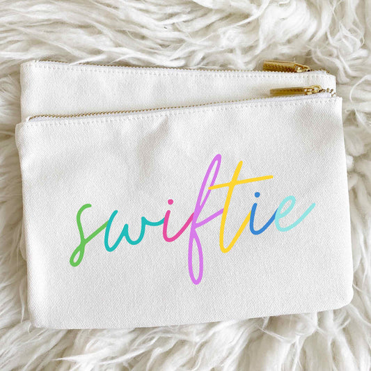 Swiftie Colorblock Script Bag & Pouch