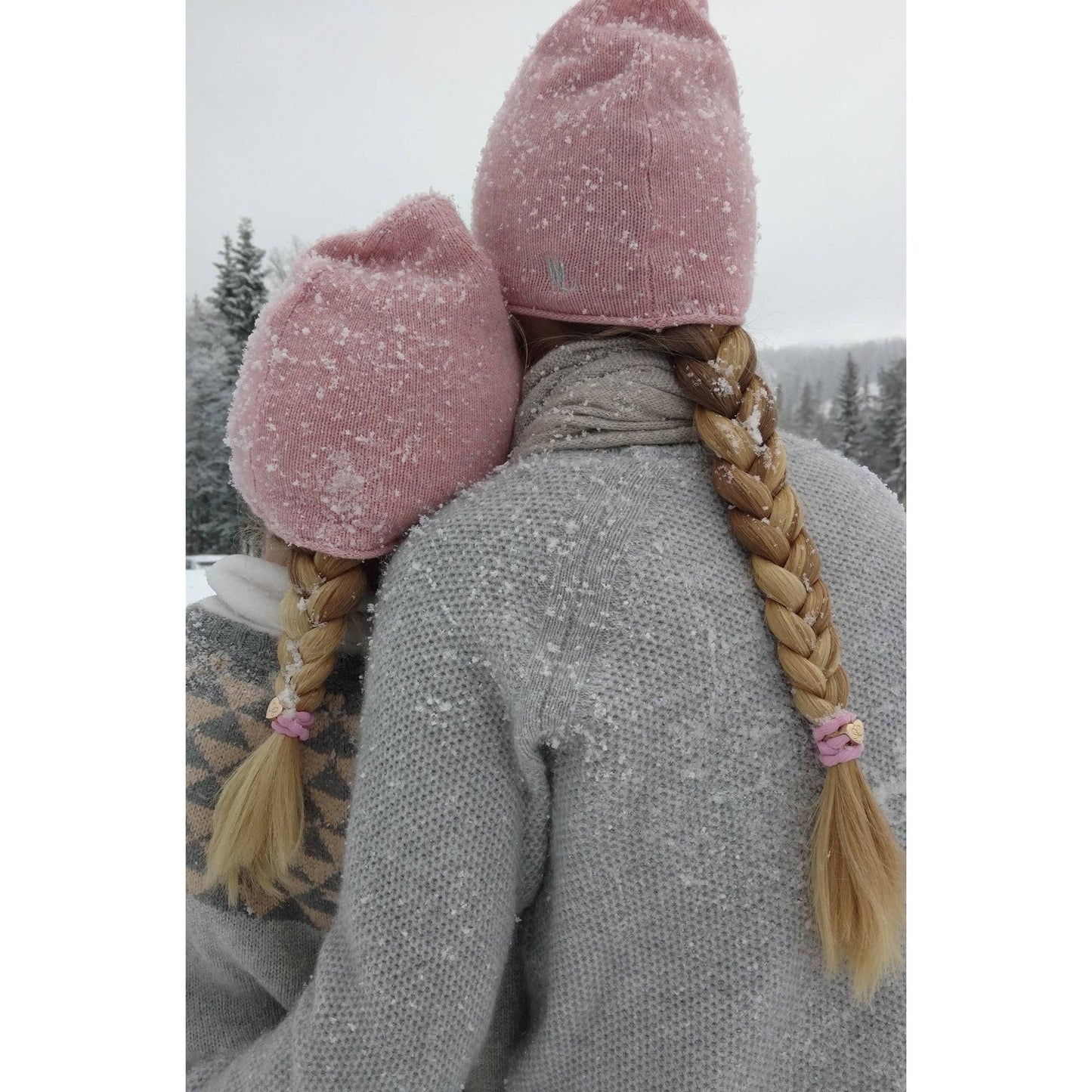 Gold Heart Hairband- Ballet Pink